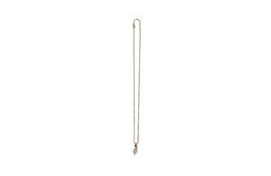 1ct. Natural Marquise Diamond Bezel Set in 14K Yellow Gold on 14K Yellow Gold Box Chain