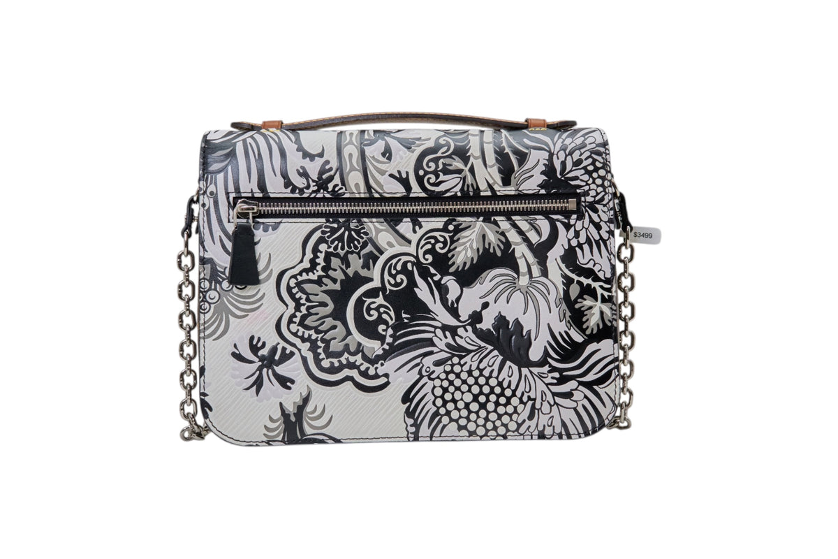 Louis Vuitton Pochette Metis Epi Floral Black White