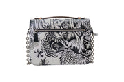 Louis Vuitton Pochette Metis Epi Floral Black White