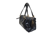 Gucci Dialux Britt Boston Bag in Black Leather