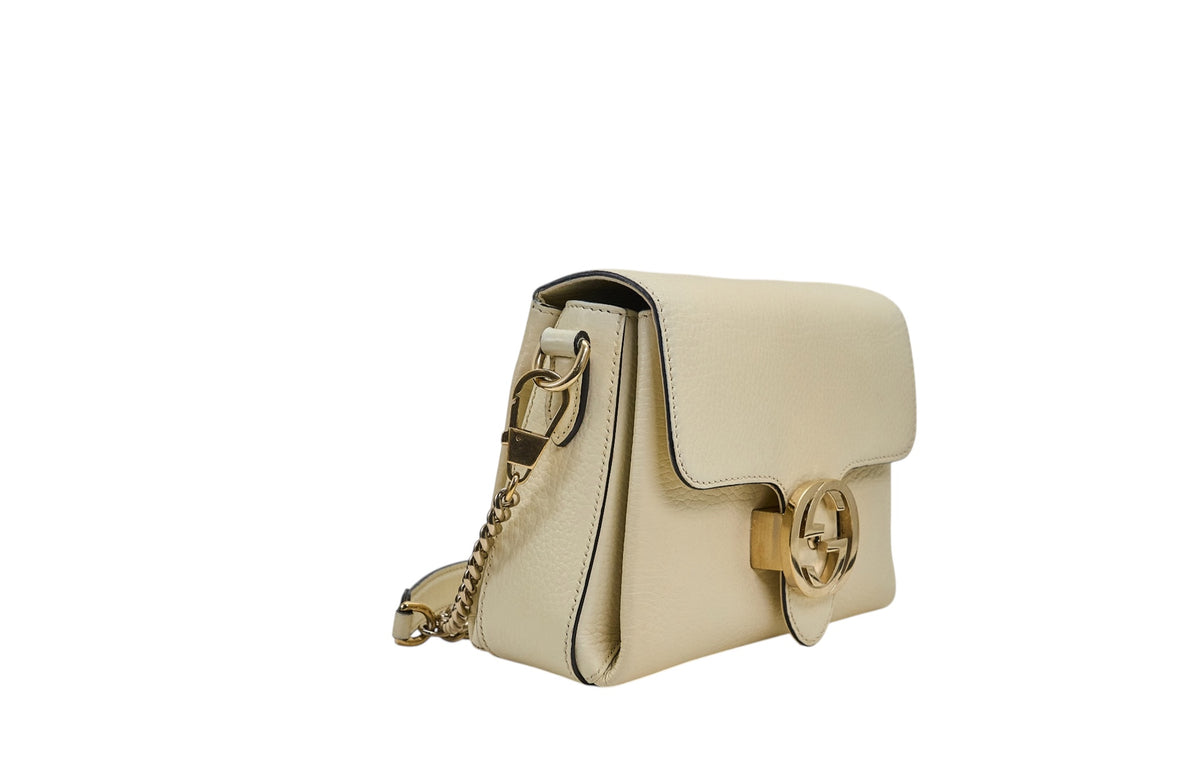 Gucci Dollar Calfskin Interlocking G Crossbody Bag