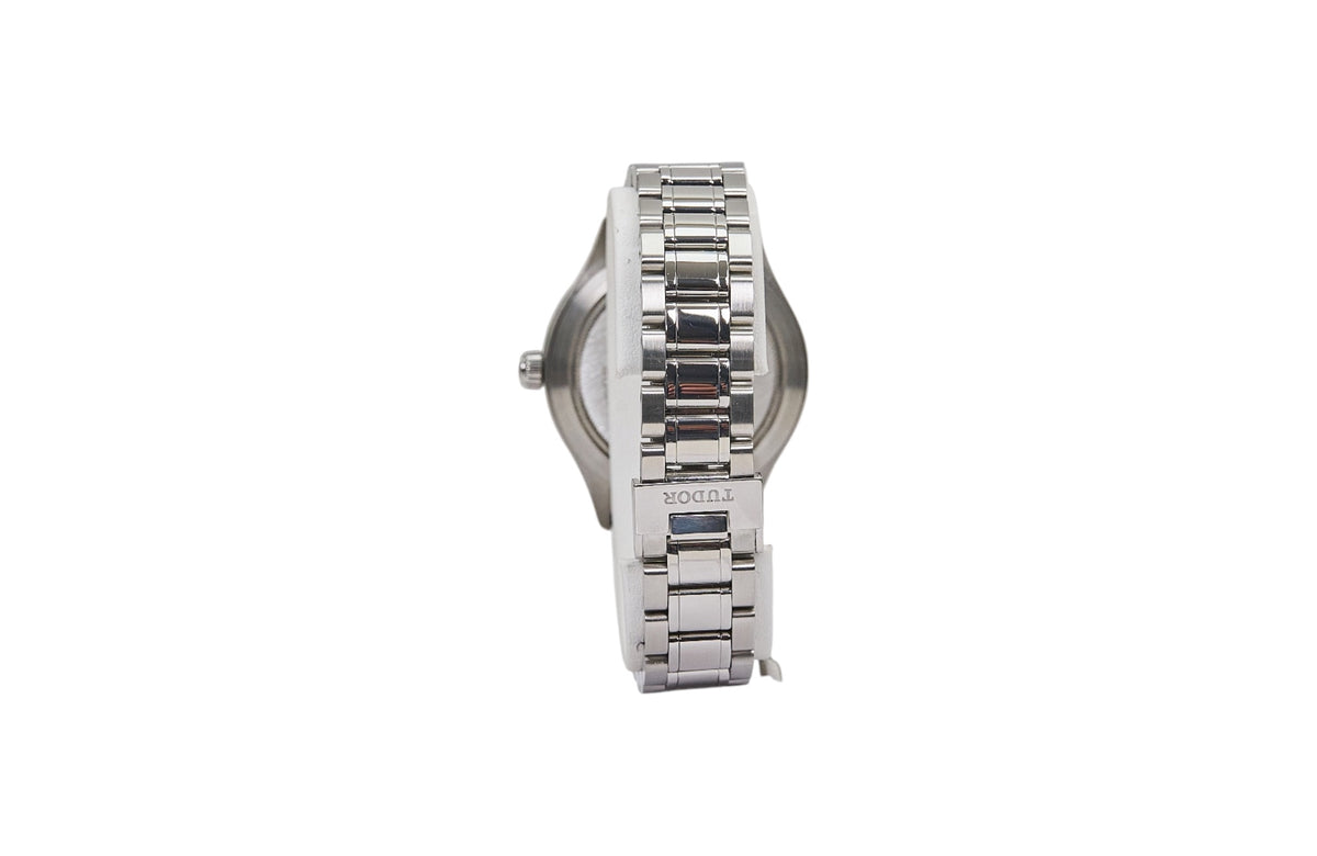 38mm Tudor Style Stainless Steel Black Dial