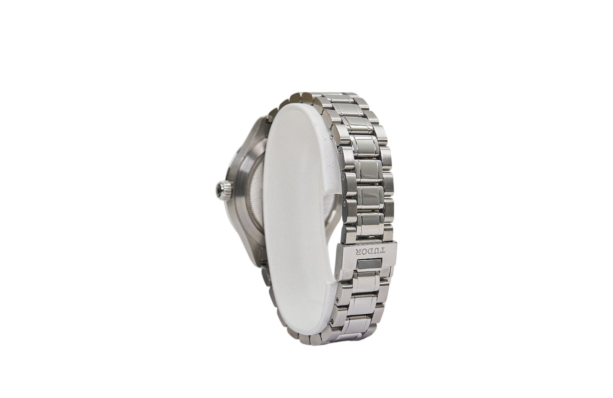 38mm Tudor Style Stainless Steel Black Dial