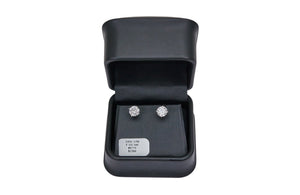 2cttw F VS Lab Grown Round Diamond Studs Set in 14K White Gold ARE THESE ROUND OR CUSHION?????