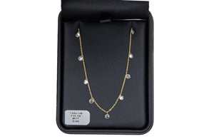 1.5cttw. F VS Lab Grown Drill Set Diamond Necklace in 14K Yellow Gold