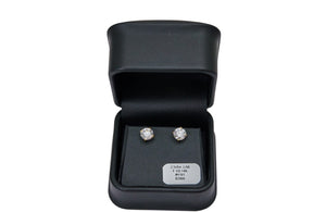 2.5cttw. F VS Lab Grown Round Diamond Studs Set in 14K Yellow Gold