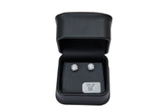 2.6cttw. F VS Lab Grown Round Diamond Studs Set in 14K White Gold