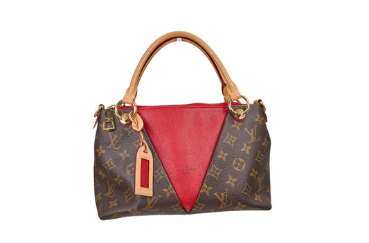 Louis Vuitton V Tote BB Monogram Cerise
