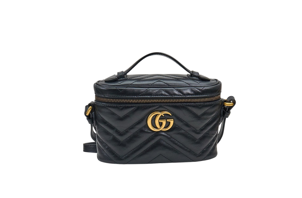 Gucci GG Marmont Camera Matelasse Mini Top Handle Bag