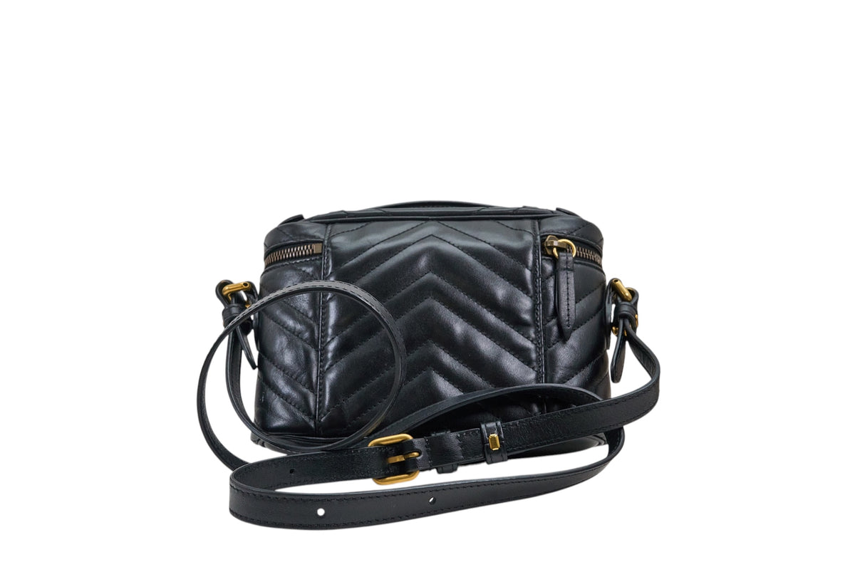 Gucci GG Marmont Camera Matelasse Mini Top Handle Bag