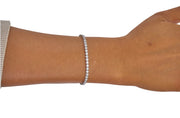 3.15cttw. F VS Bezel Set Lab Grown Diamond Bracelet in 14K White Gold