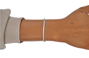 5cttw. F VS Lab Grown Diamond Tennis Bracelet in 14K White Gold