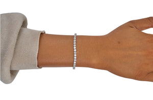 8cttw. F VS Lab Grown Diamond Tennis Bracelet in 14K White Gold