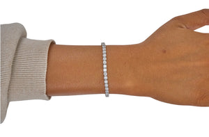 8cttw. F VS Lab Grown Diamond Tennis Bracelet in 14K White Gold