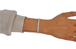 10cttw. F VS Lab Grown Diamond Tennis Bracelet in 14K White Gold