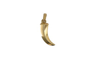David Yurman Roman Claw Amulet in Solid 18K Yellow Gold on 14K Yellow Gold Rope Chain