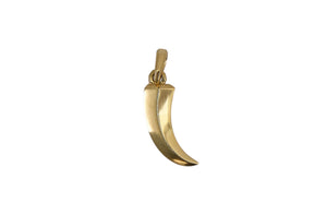 David Yurman Roman Claw Amulet in Solid 18K Yellow Gold on 14K Yellow Gold Rope Chain