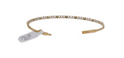 1cttw. F VS Lab Grown Flexible Bangle in 14K Yellow Gold