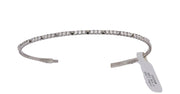 1cttw. F VS Lab Grown Flexible Bangle in 14K White Gold