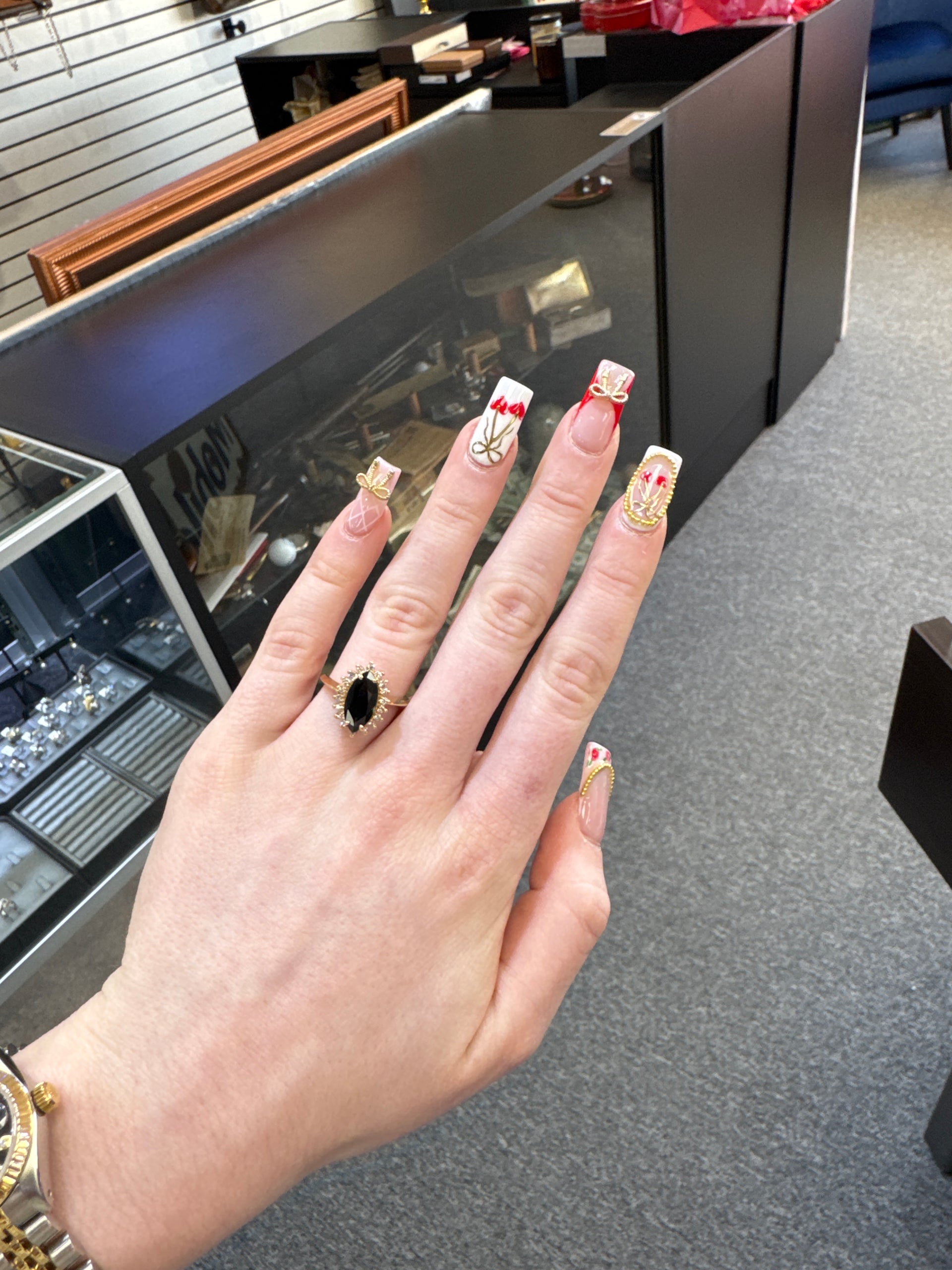 1.76ct. Natural Blue Sapphire Ring Set in 14K Yellow Gold Diamond Mounting