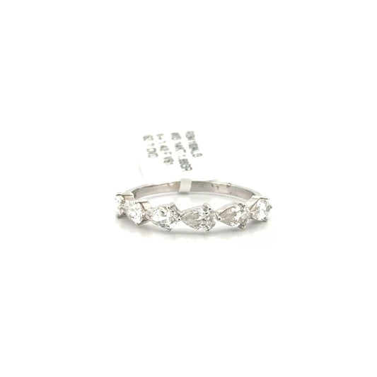 East to West Pear Shape Lab Grown Diamond Fashion Band