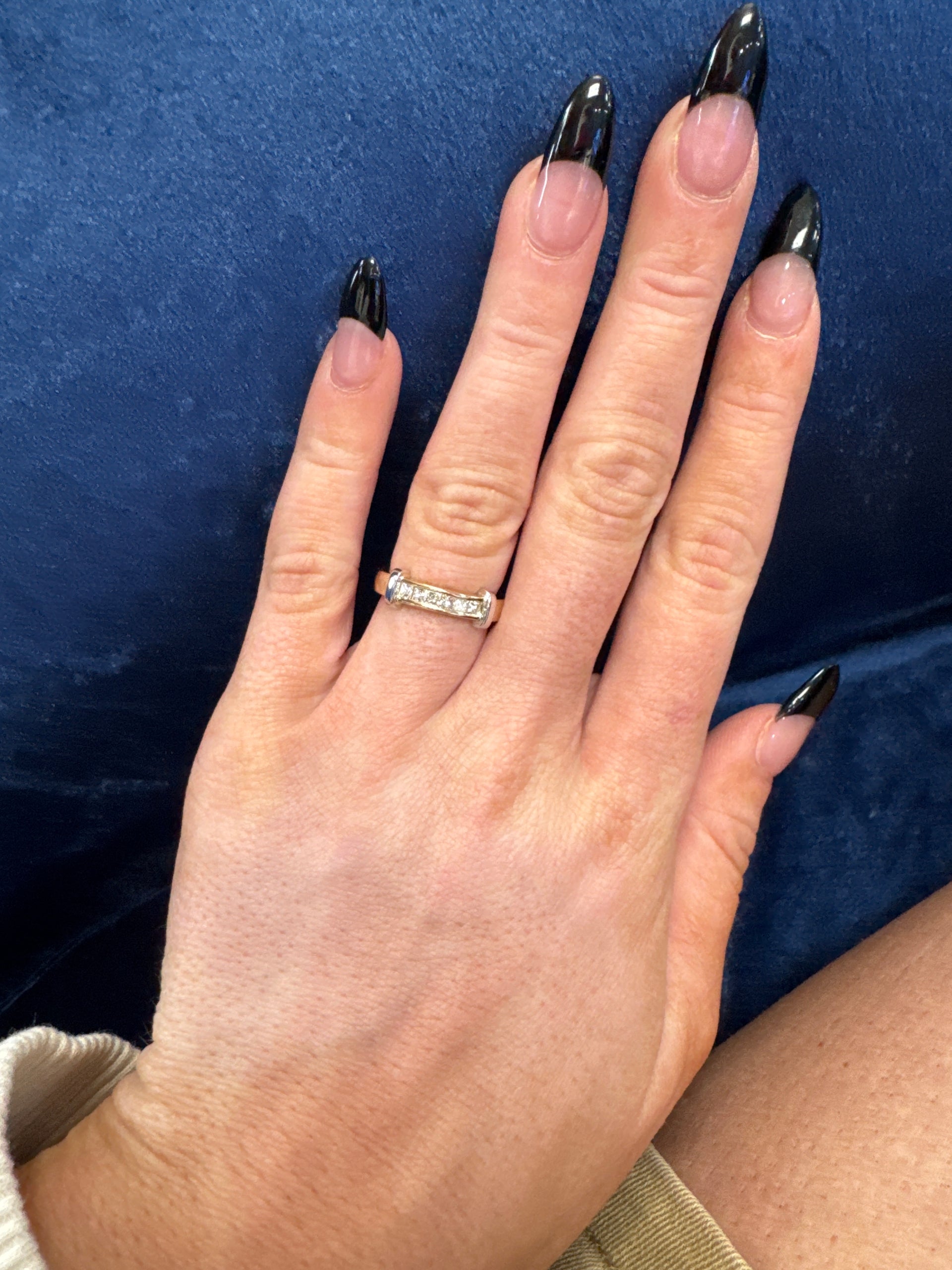 Natural Diamond Fashion Band in 14K Yellow Gold