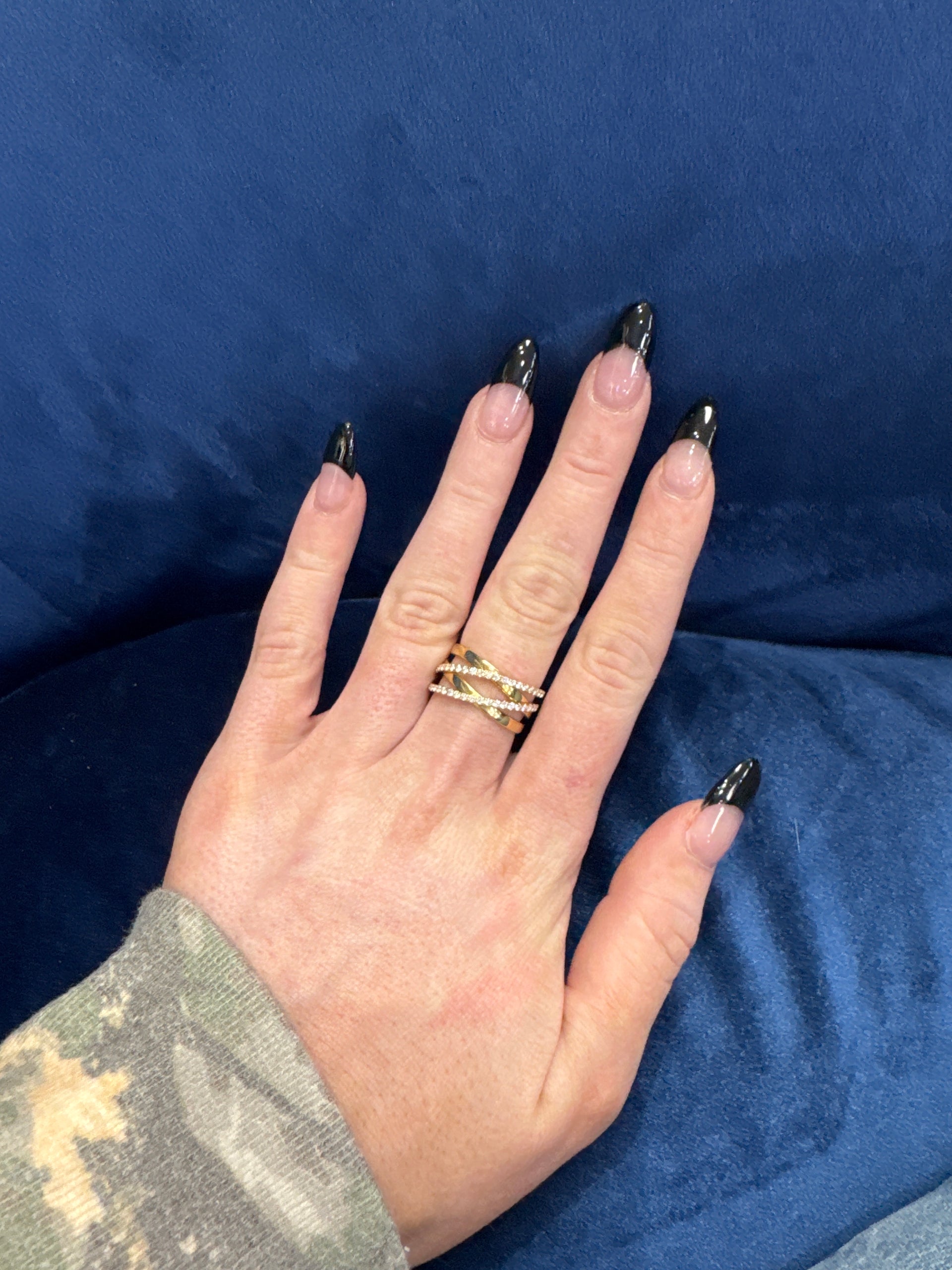 Natural Diamond Fashion Ring in 14K Yellow Gold