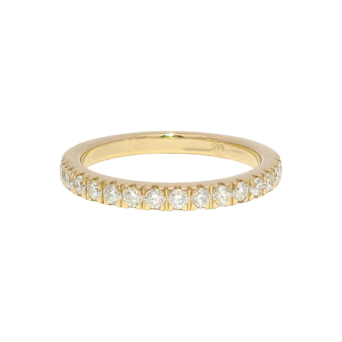 Lab Grown Diamond Band in 14K Yellow Gold Size 6