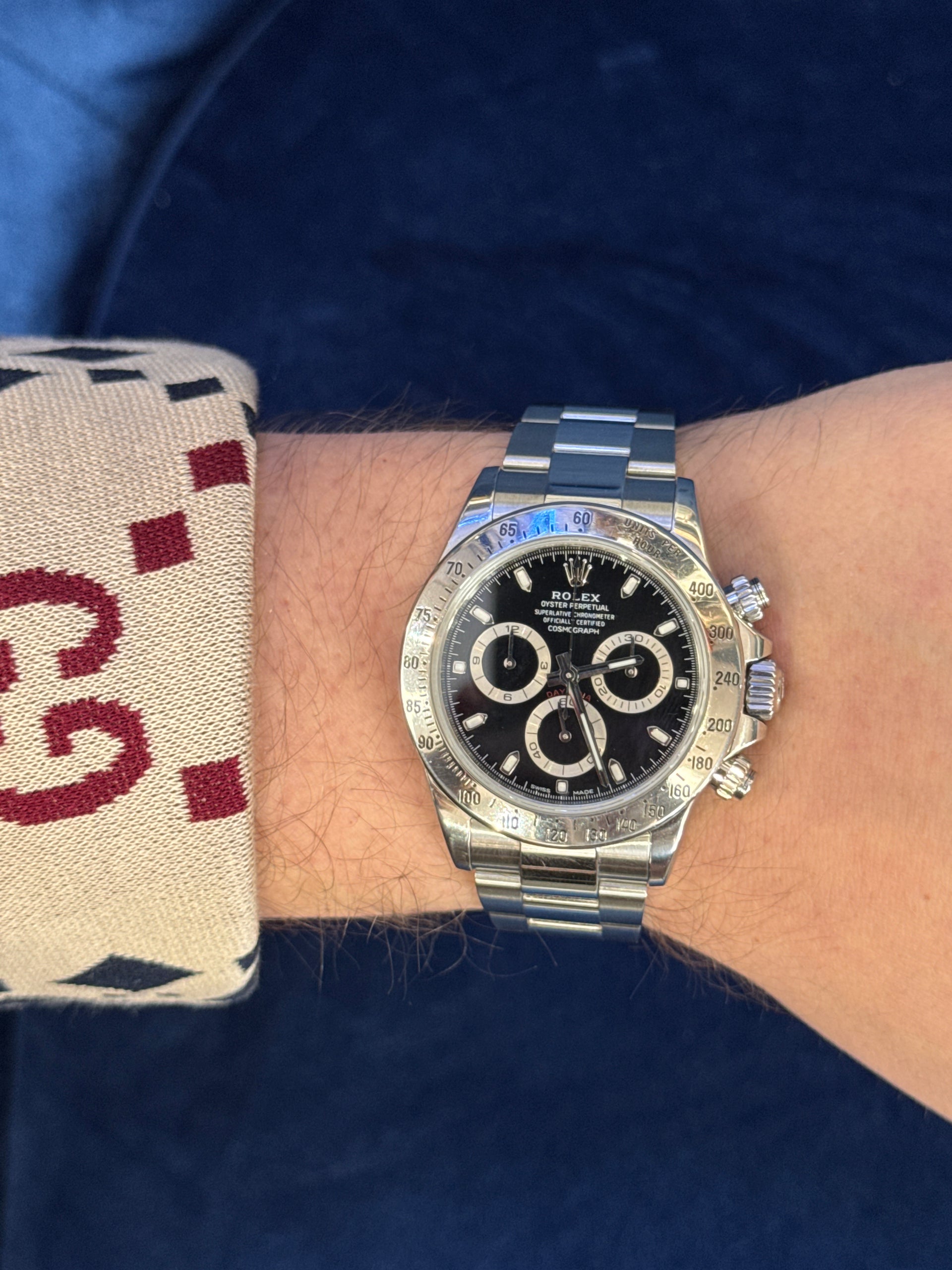 40mm Rolex Cosmograph Daytona Black Dial (2007)