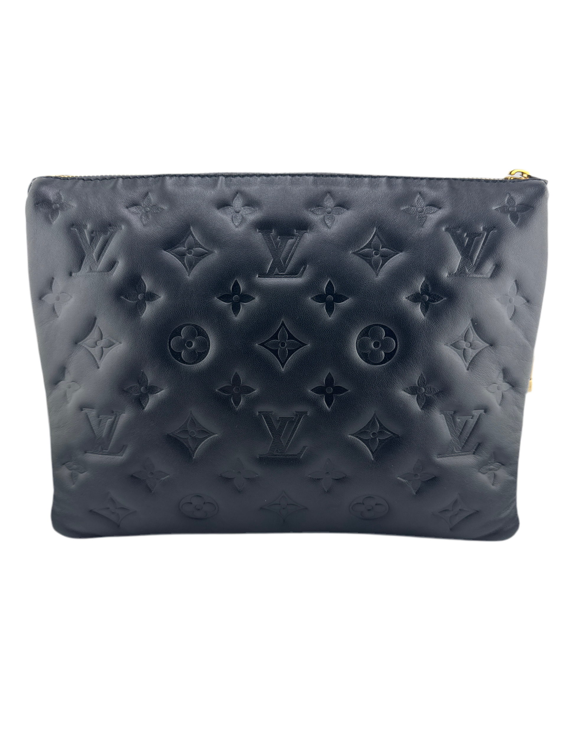 Louis Vuitton Coussin PM Monogram Embossed Puffy Lambskin Noir