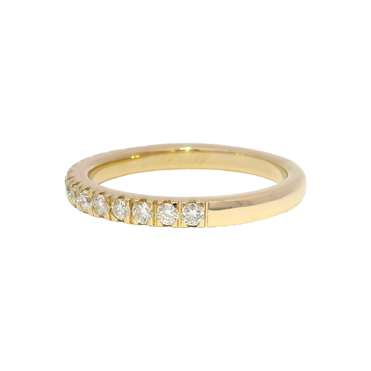 Lab Grown Diamond Band in 14K Yellow Gold Size 6