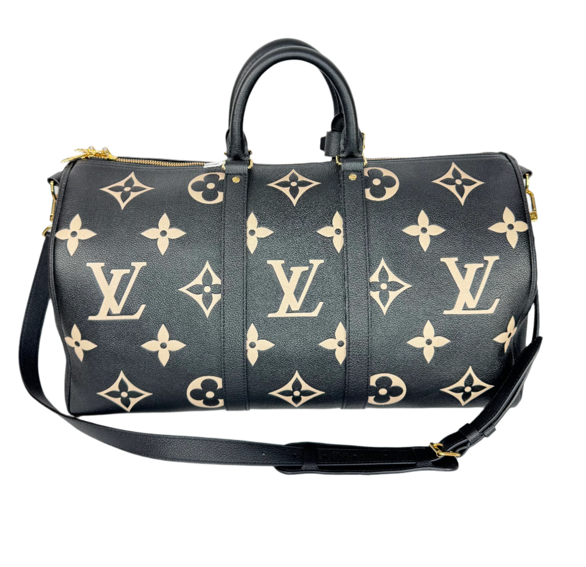 Louis Vuitton Keepall Bandouliere 45 Bicolor Monogram Empreinte