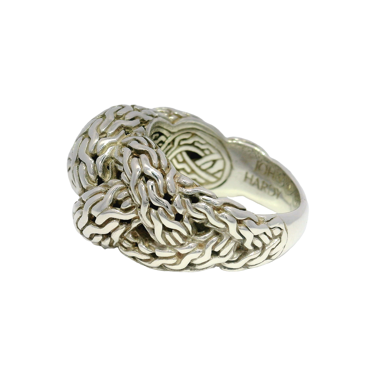 John Hardy Dome Twist Style Ring in Sterling Silver Sz 7.5