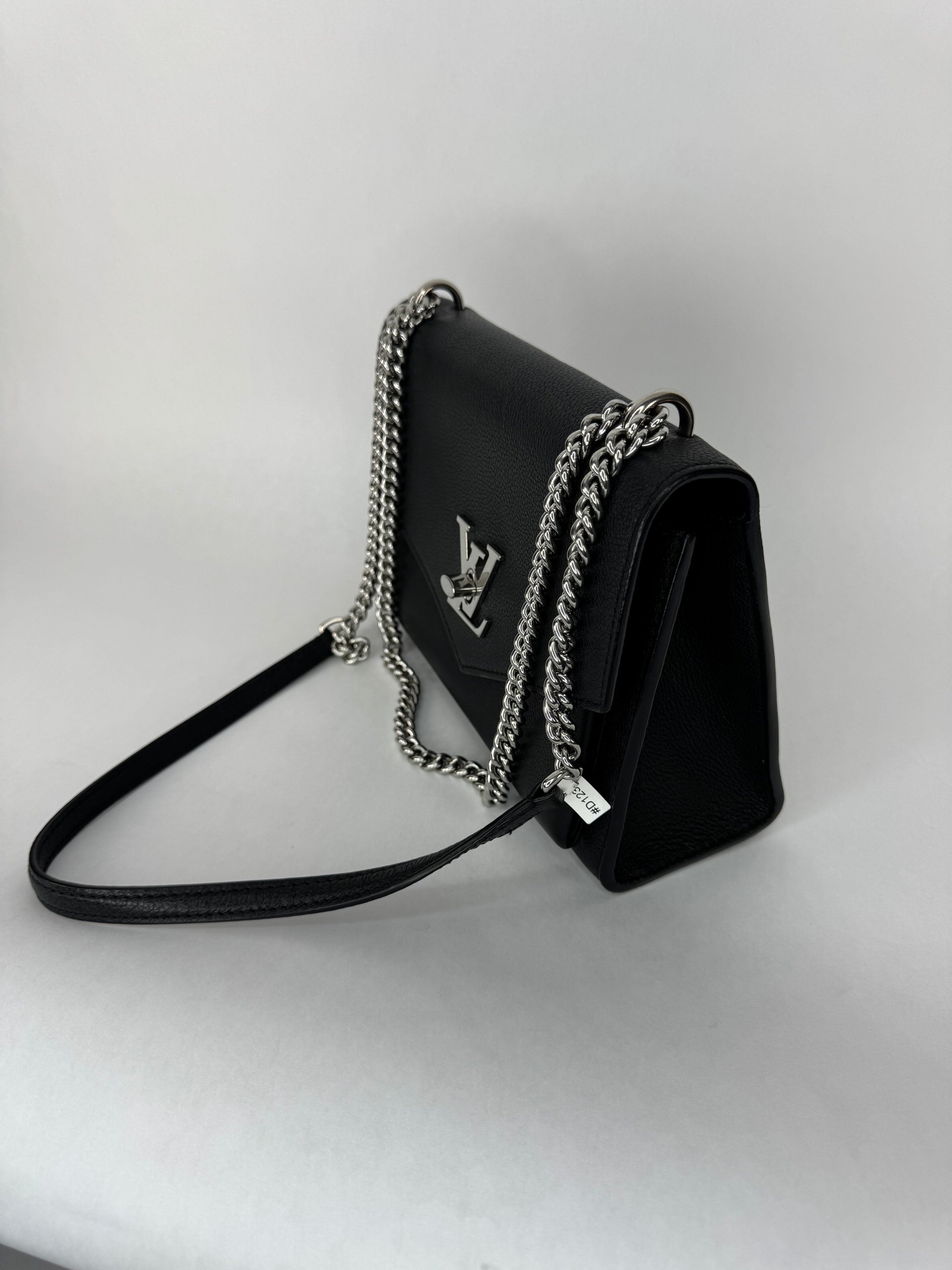 Louis Vuitton Mylockme Chain Bag Calfskin Black