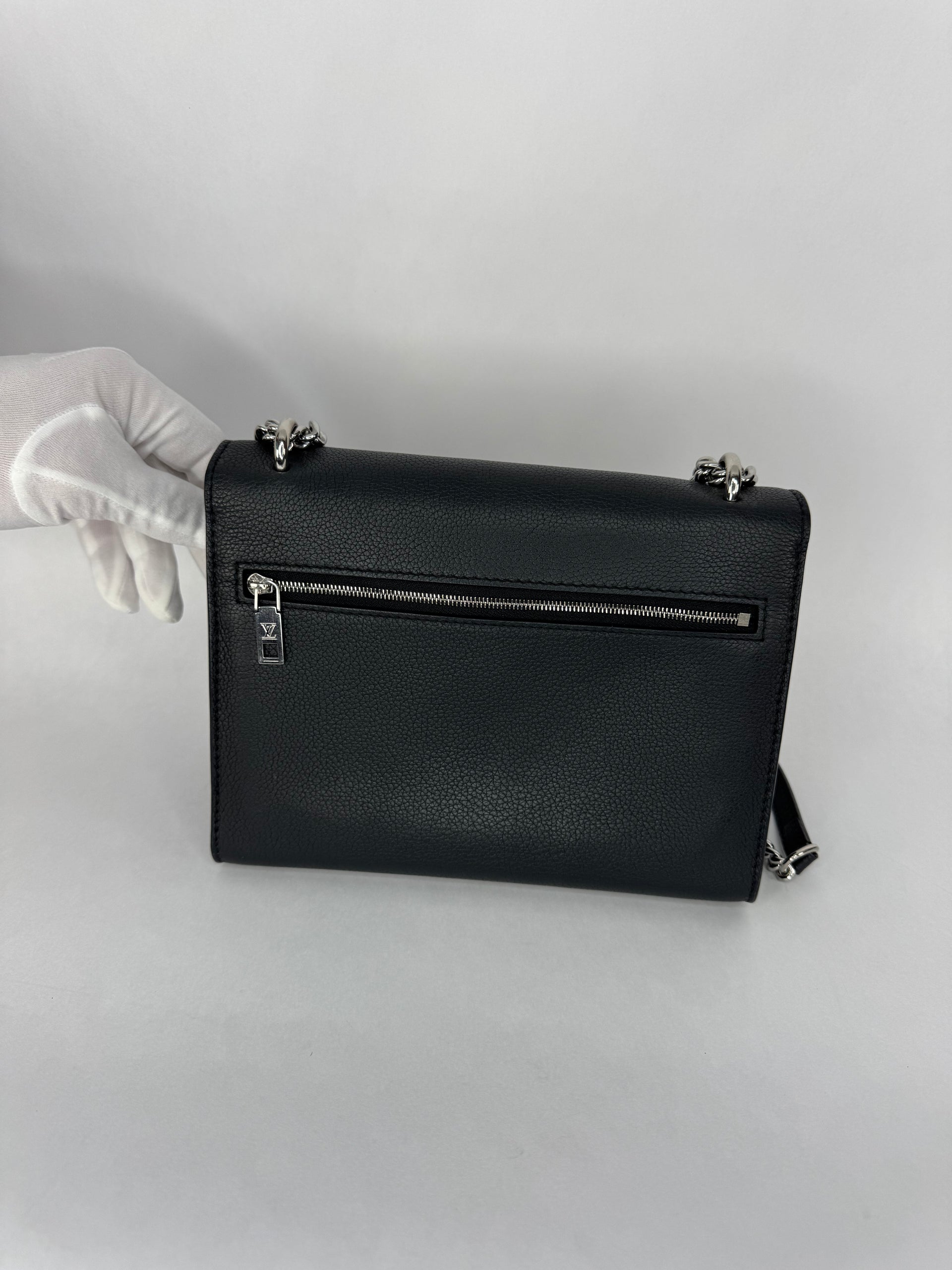 Louis Vuitton Mylockme Chain Bag Calfskin Black