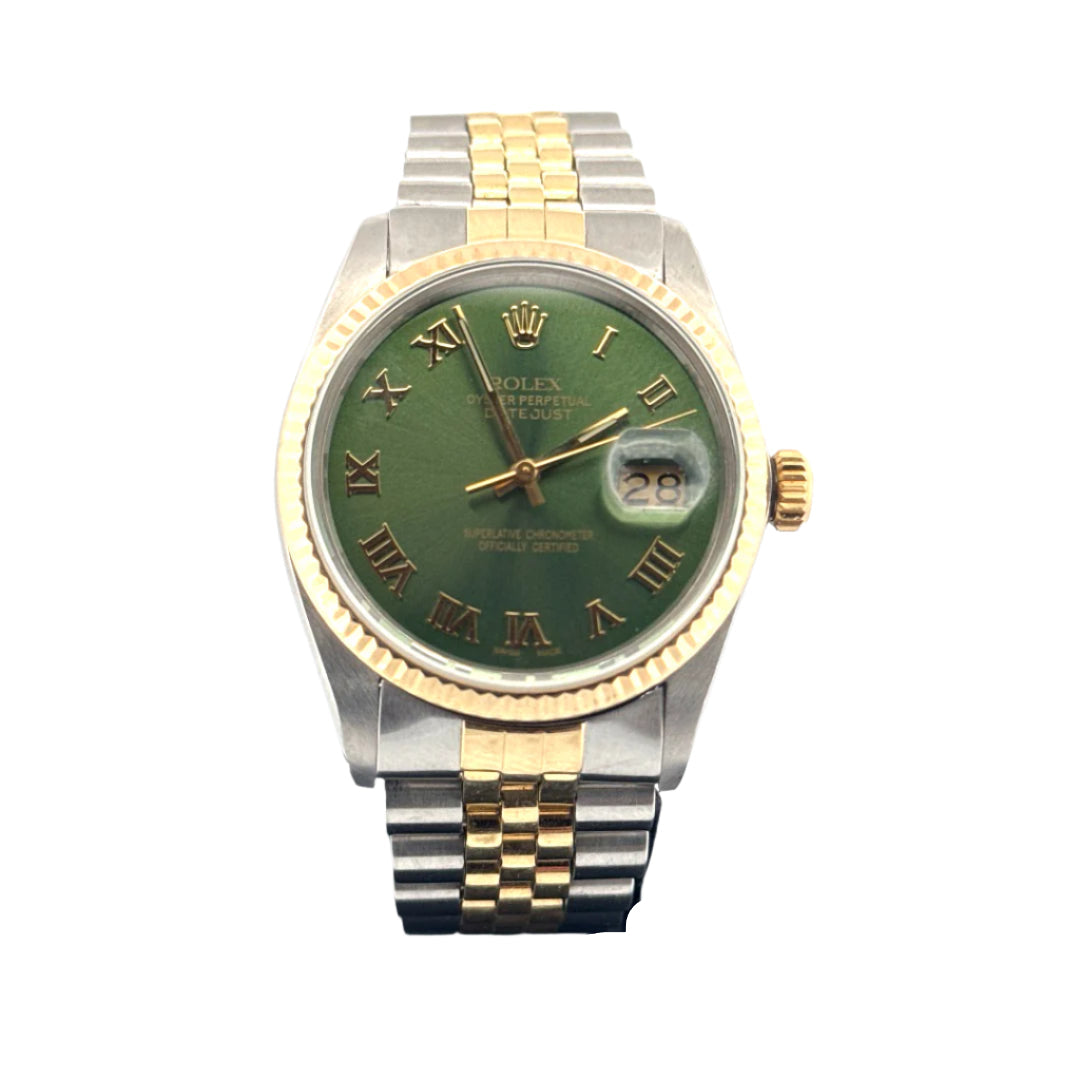 36mm Rolex Datejust 16013 Olive Dial (1983)