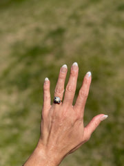 Cultured Akoya Pearl Ring set in 14K Yellow Gold Sz 6