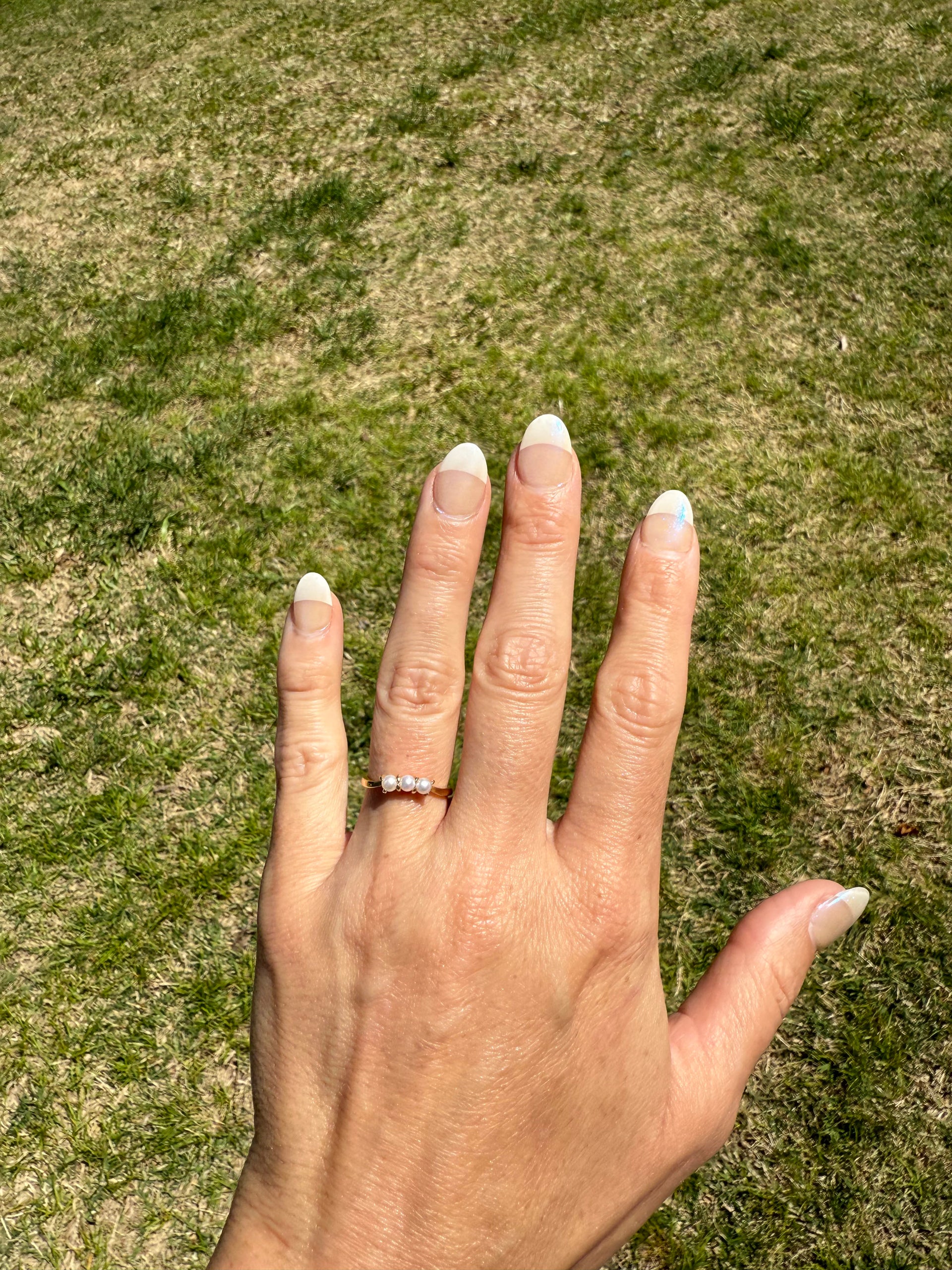 Pearl Band Set in 14K Yellow Gold