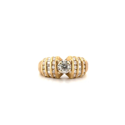 Diamond Estate Ring Set in 14K Yellow Gold