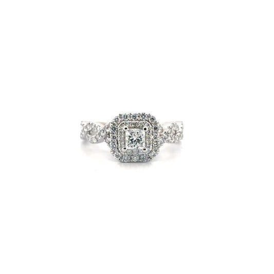 Natural Diamond Vera Wang Engagement Set in 14K White Gold