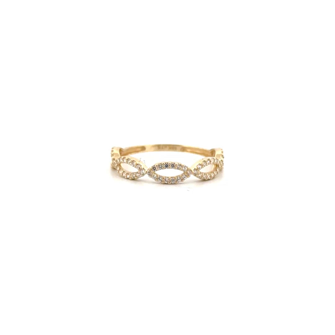 Diamond Fashion Band Set in 10K Yellow Gold