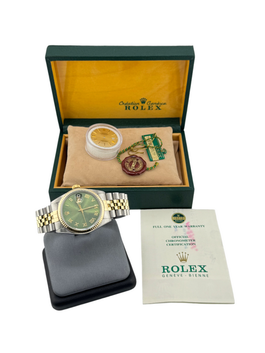 36mm Rolex Datejust 16013 Olive Dial (1983)