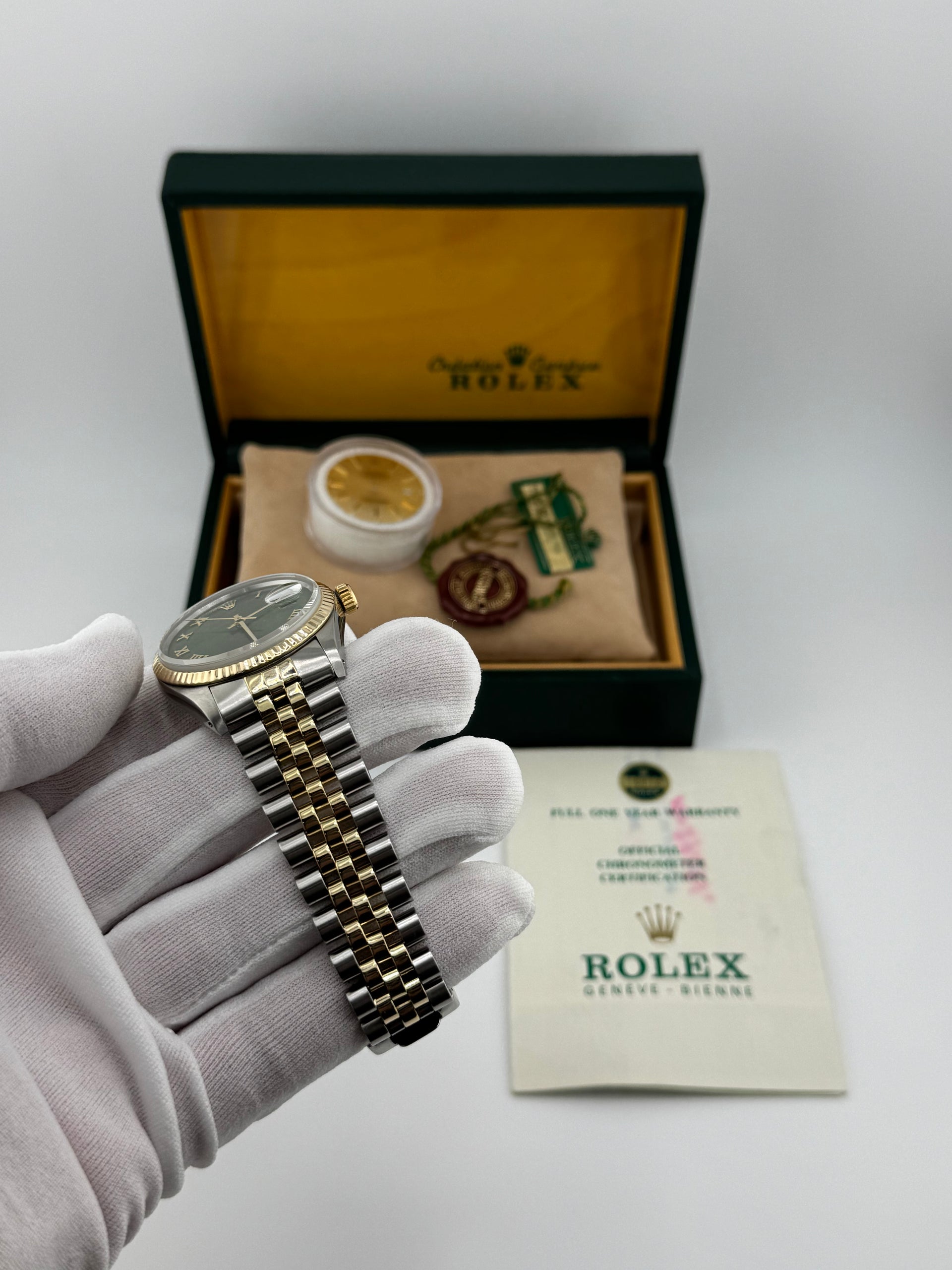 36mm Rolex Datejust 16013 Olive Dial (1983)