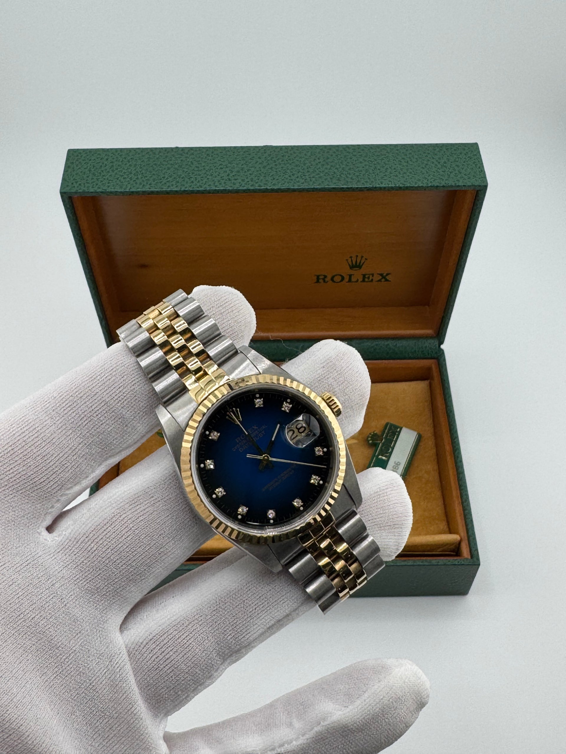 36mm Rolex Datejust 16233 Blue Dial (1989)