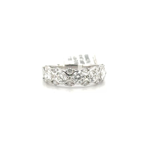 Lab Grown Diamond Fashion Band in 14K White Gold
