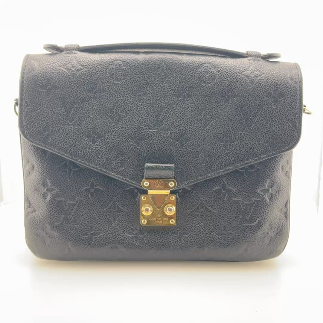 Louis Vuitton Pochette Metis Monogram Empreinte Noir