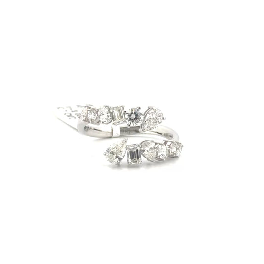 Two Row Multishape Lab Grown Diamond Fashion Band