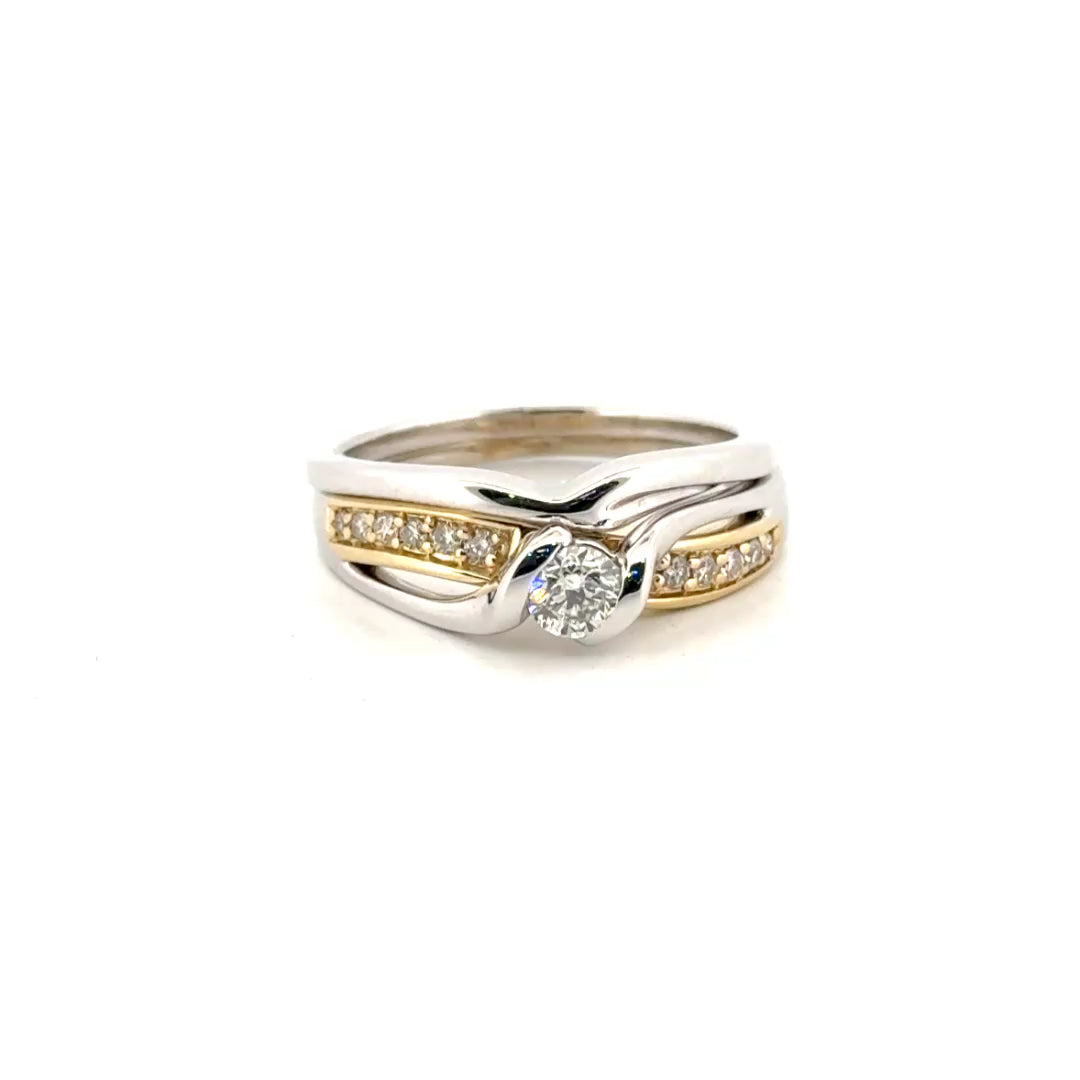 Natural Diamond Heart Pendant Set in 14K Yellow Gold