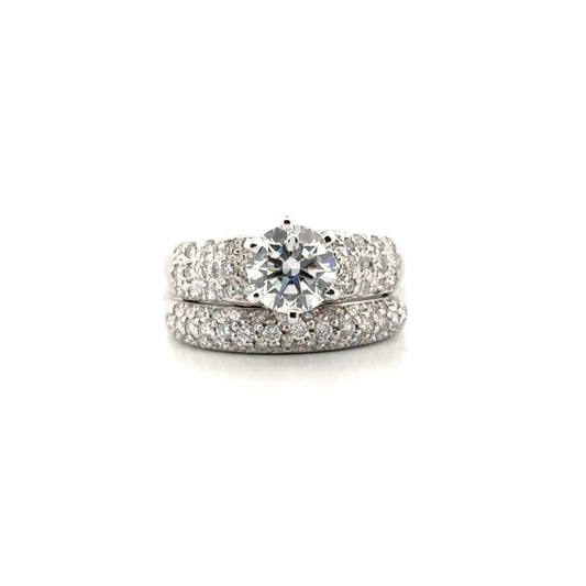 1.71ct. E VS1 Lab Grown Round Diamond in 14K White Gold Custom Mounting