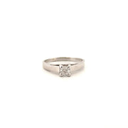 Natural Diamond Ring in 14K White Gold Sz 6.5